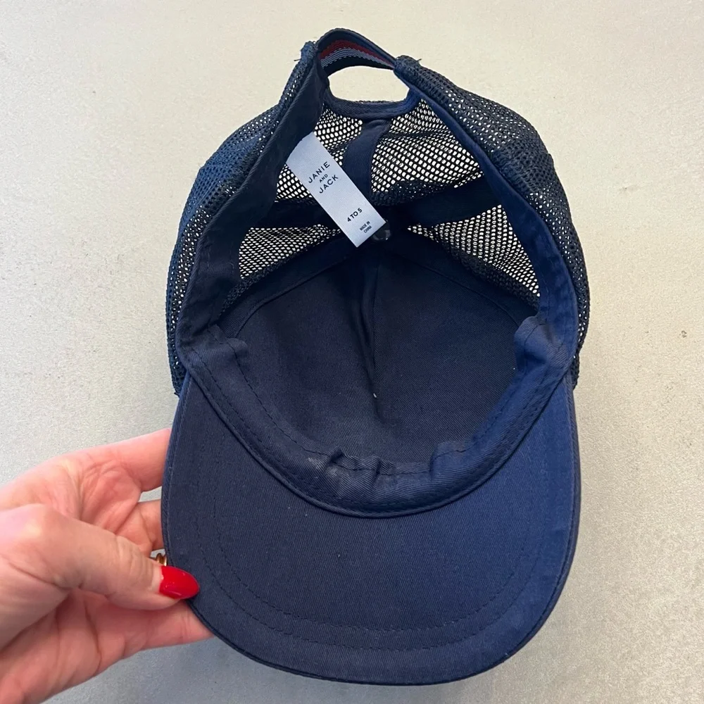 JANIE AND JACK Baseball Meshback Elastic Flex‎ Fit Hat, 4-5